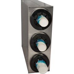 C2853 Sentry® Stainless Steel Beverage Dispenser Cabinets - 3 Tier  - Chrome