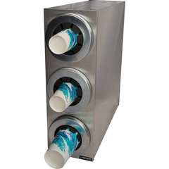 C2853 Sentry® Stainless Steel Beverage Dispenser Cabinets - 3 Tier  - Chrome