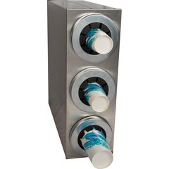 C2853 Sentry® Stainless Steel Beverage Dispenser Cabinets - 3 Tier  - Chrome