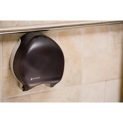 R2000TBK Classic Single 9" Jumbo Bath Tissue Dispenser, Black Pearl, 3.25" core