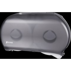 R4000TBK Classic Twin 9" Jumbo Bath Tissue Dispenser, 3.25" core, Black Pearl  - Black