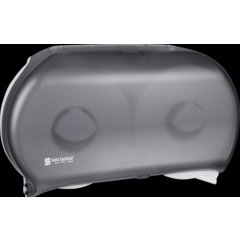 R4000TBK Classic Twin 9" Jumbo Bath Tissue Dispenser, 3.25" core, Black Pearl  - Black