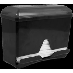 ST250 Junior Bulk Straw Dispenser 250 Count  5" x 10.5" x 8.75"- Black - Black