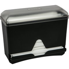 ST250 Junior Bulk Straw Dispenser 250 Count  5" x 10.5" x 8.75"- Black - Black