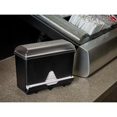 ST250 Junior Bulk Straw Dispenser 250 Count  5" x 10.5" x 8.75"- Black - Black