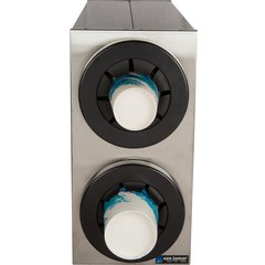 C2852 Sentry® Stainless Steel Beverage Dispenser Cabinets - 2 Tier  - Chrome