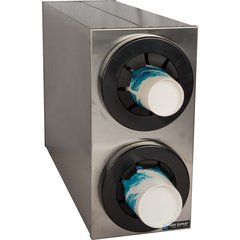 C2852 Sentry® Stainless Steel Beverage Dispenser Cabinets - 2 Tier  - Chrome