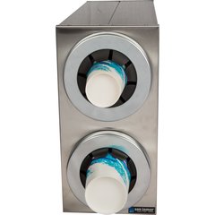 C2852 Sentry® Stainless Steel Beverage Dispenser Cabinets - 2 Tier  - Chrome