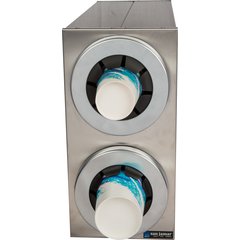 C2852 Sentry® Stainless Steel Beverage Dispenser Cabinets - 2 Tier  - Chrome