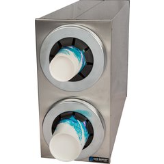 C2852 Sentry® Stainless Steel Beverage Dispenser Cabinets - 2 Tier  - Chrome