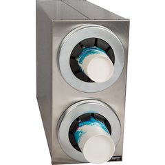 C2852 Sentry® Stainless Steel Beverage Dispenser Cabinets - 2 Tier  - Chrome