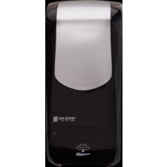 SH970BKSS Summit Rely® Hybrid Electronic Soap, Liquid & Lotion, 900 mL, Black/Stainless Steel - Stainless Steel