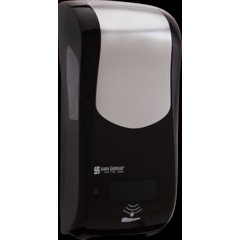 SH970BKSS Summit Rely® Hybrid Electronic Soap, Liquid & Lotion, 900 mL, Black/Stainless Steel - Stainless Steel