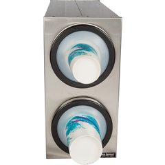 C2802 EZ-Fit® Stainless Steel Beverage Dispenser Cabinet - 2 Tier  - Chrome