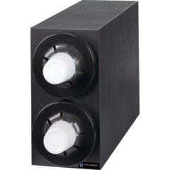 C2952BK Sentry Beverage 2-Slot Dispenser Cabinet - Black  - Black