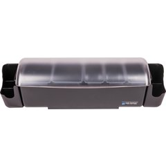 BD4023S Dome® Garnish Center - 9 Pint - 5 Tray  - Black