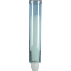 C4160TBL Small Pull-Type Water Cup Dispenser w/ Flip Cap - Blue  - Blue