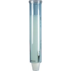 C4160TBL Small Pull-Type Water Cup Dispenser w/ Flip Cap - Blue  - Blue