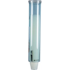 C4160TBL Small Pull-Type Water Cup Dispenser w/ Flip Cap - Blue  - Blue