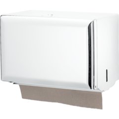 T1800WH Towel Dispenser, White Metal 500 Singlefold - White