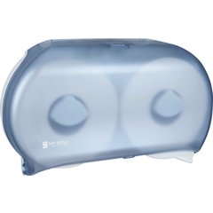 R4000TBL Classic Twin 9" Jumbo Bath Tissue Dispenser, 3.25" core, Arctic Blue  - Blue