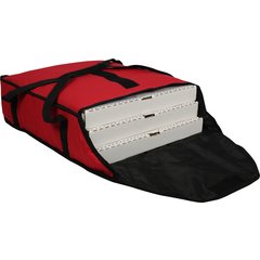 PB20-6 Insulated Food & Pizza Carrier 20" x 18" x 6" - Red
