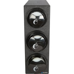 L2923BK EZ-Fit® Lid Dispenser L2200C (1) and L2400C (2) Trim Rings Cabinet - Black  - Black