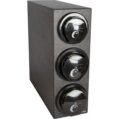 L2923BK EZ-Fit® Lid Dispenser L2200C (1) and L2400C (2) Trim Rings Cabinet - Black  - Black