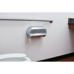 R3670SS Summit Versatwin® Dual Standard Roll Tissue Dispenser, 1.5" core - Stainless Steel