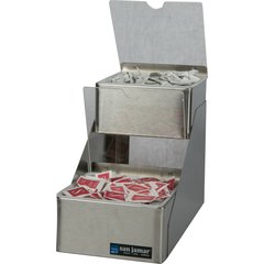 B4702INL Condiment Center with Notched Lid - 2 Quart  - Stainless Steel