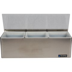 B6183L EZ-Chill™ Garnish Centers - 3 Quart  - Stainless Steel
