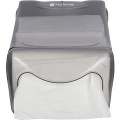 H5004CL Venue® Countertop Napkin Dispenser, Mini Interfold, 550 Napkin, Clear  - Black