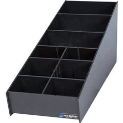L2900 Coffee Condiment and Straw Organizer  25 3/16" x 8 3/6" - Black  - Black