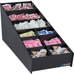 L2900 Coffee Condiment and Straw Organizer  25 3/16" x 8 3/6" - Black  - Black