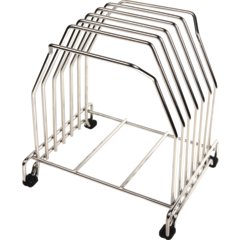 KLRST Cut-N-Carry Cutting Board Rack - Chrome