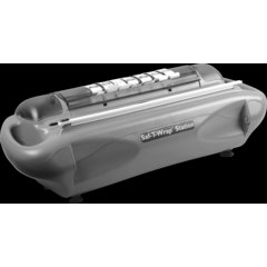 SW1218SC SAF-T-WRAP STATION W/ SLIDE CUTTER - Chrome