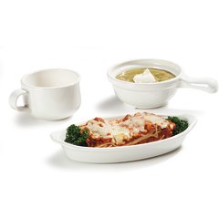 740502 Oval Casserole Dish 7.5" X 4.25" - White