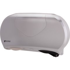 R4070SS Summit Twin 9" Jumbo Bath Tissue Dispenser, 3.25" core, Stainless Steel  - Stainless Steel