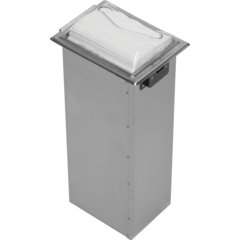 H2005CLSS Classic In-Counter Napkin Dispenser, Fullfold Control Face, 750 Napkin, Chrome  - Clear