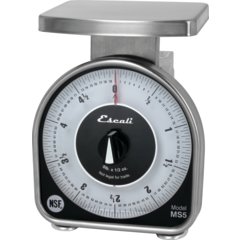 SCMDL5 NSF LISTED MS-SERIES DIAL SCALE 5 LB / 80 OZ  - Stainless Steel