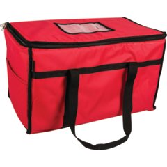 FC2212-RD San Jamar Nylon Insulated Food Delivery Bag 22" x 12" x 12"  - Red