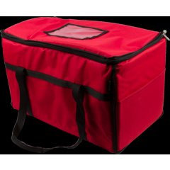 FC2212-RD San Jamar Nylon Insulated Food Delivery Bag 22" x 12" x 12"  - Red