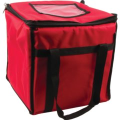 FC1212-RD San Jamar Nylon Insulated Food Delivery Bag 12" x 12" x 12"  - Red