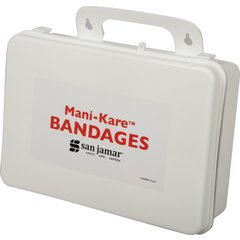 MK0909 Mani-Kare® Bandages Combo Pack w/ Storage Container  - White
