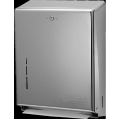 T1900XC Metal 500 Multifold/300 C-Fold Towel Dispenser, Chrome - Chrome