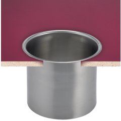 L360C In-Counter Trash Chute  - Chrome