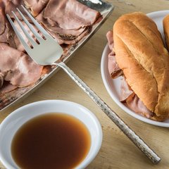 60202 Terra™ Cold Meat Fork 12" - Hammered Mirror Finish - Stainless Steel