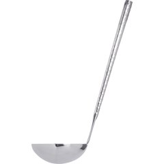 60203 Terra™ Ladle 13.5" - 4 oz - Hammered Mirror Finish - Stainless Steel