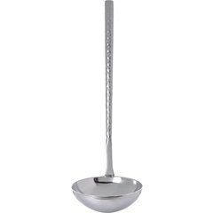 60203 Terra™ Ladle 13.5" - 4 oz - Hammered Mirror Finish - Stainless Steel