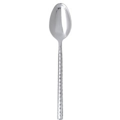 60206 Terra™ Solid Spoon 9.5" - Hammered Mirror Finish - Stainless Steel